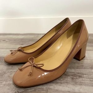 J. Crew Evie Ballet Heel In Patent Leather